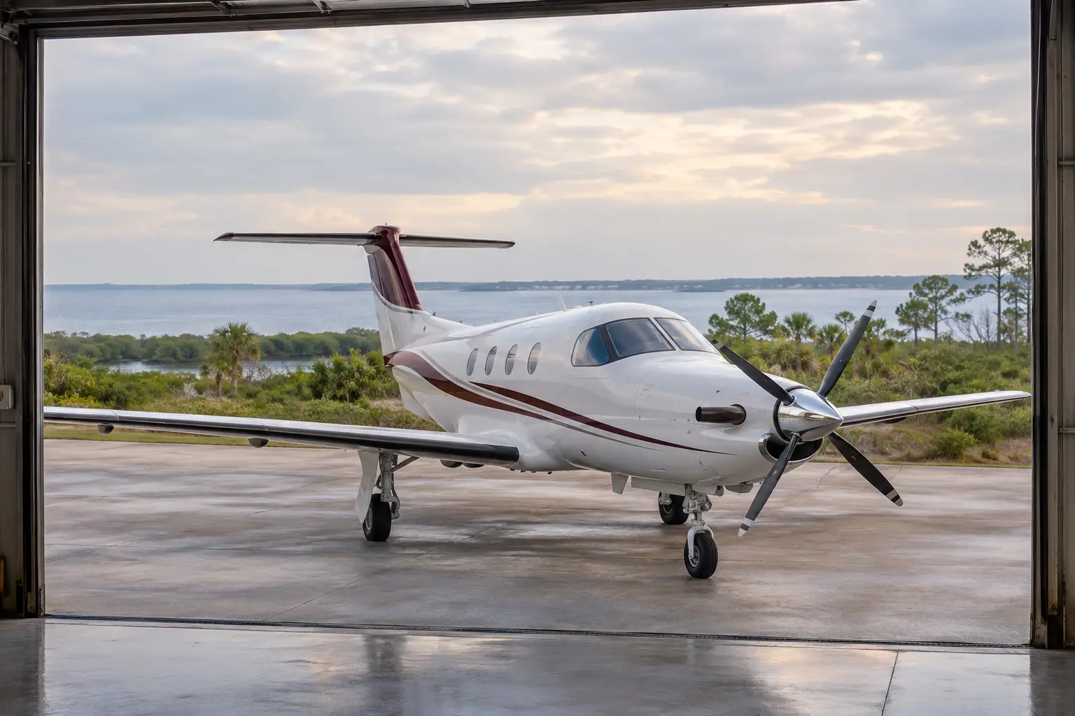 Turboprop on the ramp